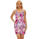 Pattern Seamless Texture Daisies Wrap Tie Front Dress View1