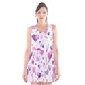 Hearts Love Purple Scoop Neck Skater Dress View1