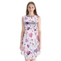 Hearts Love Purple Sleeveless Chiffon Dress   View1