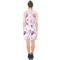Hearts Love Purple Halter Collar Waist Tie Chiffon Dress View2