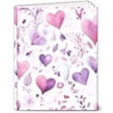 Hearts Love Purple 7  x 9  Softcover Notebook View1