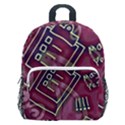 Abstract Art Pattern Design Background Kids  Age 5-10 Lightweight School Backpack with Side Pockets View1