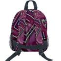 Abstract Art Pattern Design Background Kids  Age 5-10 Lightweight School Backpack with Side Pockets View2
