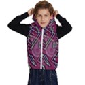 Abstract Art Pattern Design Background Kids  Stylish Hooded Puffer Vest View1
