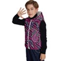 Abstract Art Pattern Design Background Kids  Stylish Hooded Puffer Vest View2