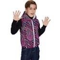 Abstract Art Pattern Design Background Kids  Stylish Hooded Puffer Vest View3
