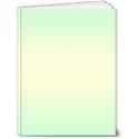 Mint Green To Cream Yellow Bilinear Gradient 6  x 8  Hardcover Notebook View1