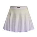 Cream Yellow To Pale Violet Linear Gradient Mini Flare Skirt View1