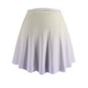 Cream Yellow To Pale Violet Linear Gradient Mini Flare Skirt View2