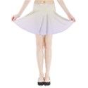 Cream Yellow To Pale Violet Linear Gradient Mini Flare Skirt View3
