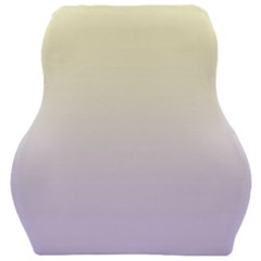 Cream Yellow To Pale Violet Linear Gradient Car Seat Velour Cushion 