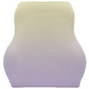 Cream Yellow To Pale Violet Linear Gradient Car Seat Velour Cushion  View1