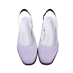 Cream Yellow To Pale Violet Linear Gradient Women s Classic Slingback Heels