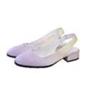 Cream Yellow To Pale Violet Linear Gradient Women s Classic Slingback Heels View2