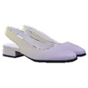 Cream Yellow To Pale Violet Linear Gradient Women s Classic Slingback Heels View3