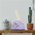 Cream Yellow To Pale Violet Linear Gradient Japanese Wrist Knot Bag View4