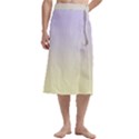 Pale Violet To Cream Yellow Linear Gradient Traditional Men s Hawaiian Lavalava Ie Faitaga Wrap Skirt View3