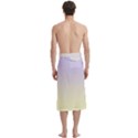 Pale Violet To Cream Yellow Linear Gradient Traditional Men s Hawaiian Lavalava Ie Faitaga Wrap Skirt View4