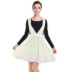 Pale Violet To Cream Yellow Bilinear Gradient Plunge Pinafore Dress