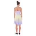 Pale Violet To Cream Yellow Bilinear Gradient Ruffle Detail Chiffon Dress View2