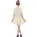 Pale Violet To Cream Yellow Bilinear Gradient Kids  Short Sleeve Shirt Dress View2