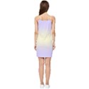 Pale Violet To Cream Yellow Bilinear Gradient Summer Tie Front Dress View2