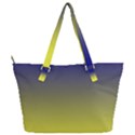 Navy Blue To Electric Yellow Linear Gradient Full Print Shoulder Bag View2