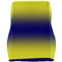 Electric Yellow To Navy Blue Bilinear Gradient Car Seat Velour Cushion  View2