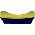 Electric Yellow To Navy Blue Bilinear Gradient Car Seat Velour Cushion  View3