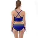 Electric Yellow To Navy Blue Bilinear Gradient Mini Tank Bikini Set View2
