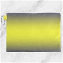 Navy Blue To Electric Yellow Bilinear Gradient Canvas Cosmetic Bag (XXL) View1