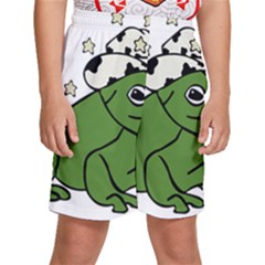 Frog With A Cowboy Hat Kids  Basketball Shorts
