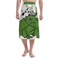 Frog With A Cowboy Hat Traditional Men s Hawaiian Lavalava Ie Faitaga Wrap Skirt
