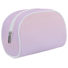 Pale Pink To Pale Violet Linear Gradient Make Up Case (medium)