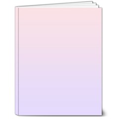Pale Pink To Pale Violet Linear Gradient 7  X 9  Hardcover Notebook