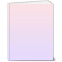 Pale Pink To Pale Violet Linear Gradient 7  x 9  Hardcover Notebook View1