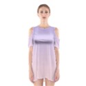 Pale Violet To Pale Pink Linear Gradient Shoulder Cutout One Piece Dress View1