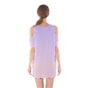 Pale Violet To Pale Pink Linear Gradient Shoulder Cutout One Piece Dress View2