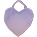 Pale Violet To Pale Pink Linear Gradient Giant Heart Shaped Tote View1
