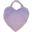 Pale Violet To Pale Pink Linear Gradient Giant Heart Shaped Tote View2