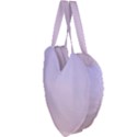 Pale Violet To Pale Pink Linear Gradient Giant Heart Shaped Tote View3
