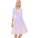 Pale Violet To Pale Pink Linear Gradient Classy Knee Length Dress View2