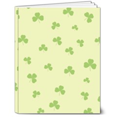 Green Leaves Pattern 7  X 9  Hardcover Notebook