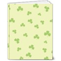 green leaves pattern 7  x 9  Hardcover Notebook View1