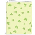 green leaves pattern 7  x 9  Hardcover Notebook View2