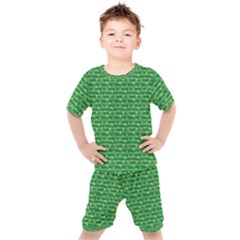 Golden Leaves Kids  T-shirt And Shorts Set