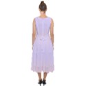 Pale Pink To Pale Violet Bilinear Gradient Midi Tie-Back Chiffon Dress View2