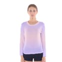 Pale Violet To Pale Pink Bilinear Gradient Women s Long Sleeve T-Shirt View1