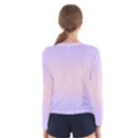 Pale Violet To Pale Pink Bilinear Gradient Women s Long Sleeve T-Shirt View2