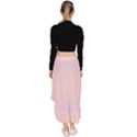 Pale Violet To Pale Pink Bilinear Gradient Asymmetrical Ruffle Hem Skirt  View4